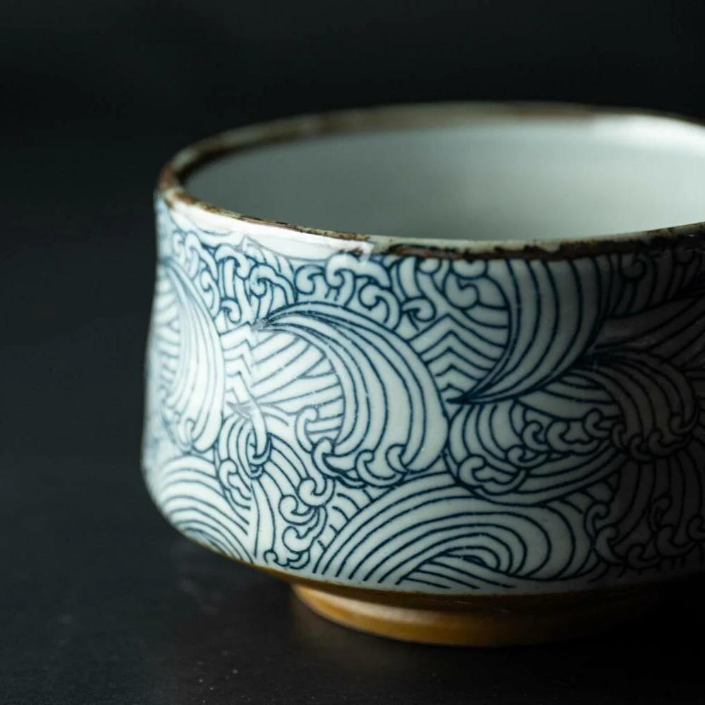 Aranami Matcha Bowl – Mino Ware - Image 5