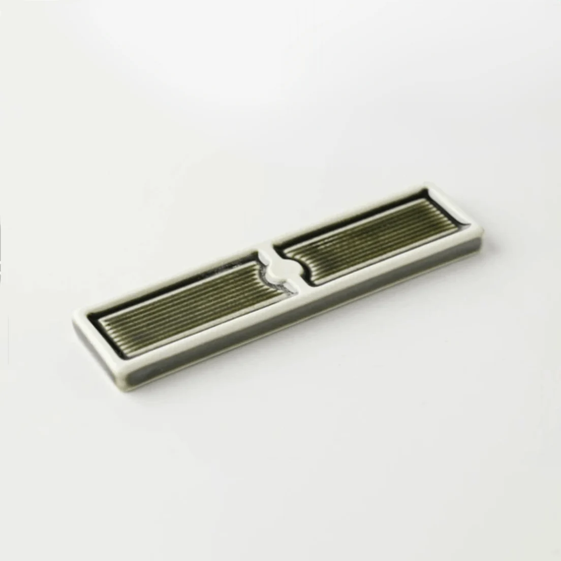 Botanical Motif Cutlery Rest — Olive - Image 4