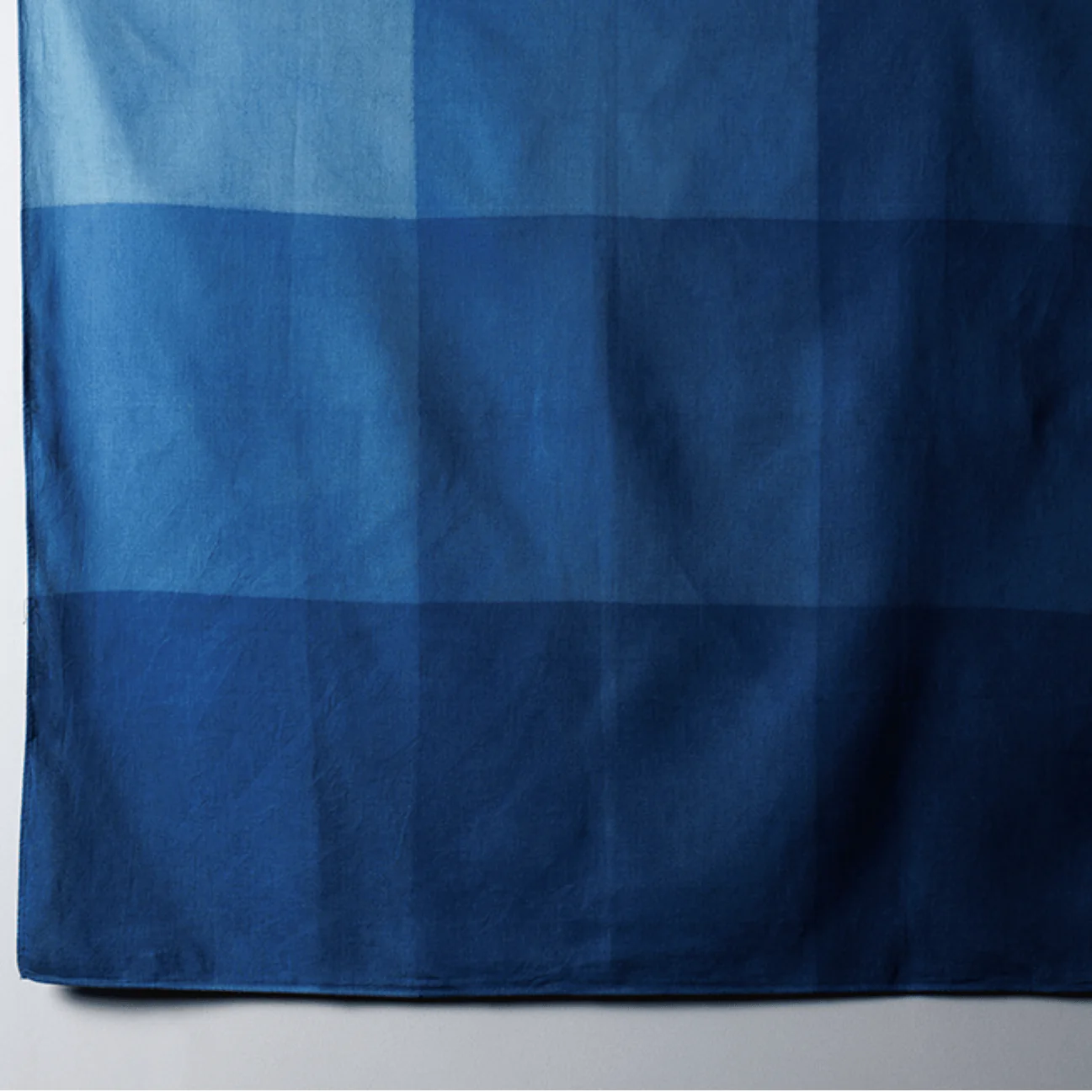 Furoshiki 100 – Naturally Indigo-Dyed Ichimatsu Gradation - Image 5