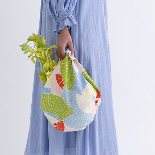 Furoshiki 70 – Fan in Pink (Organic Cotton) - Image 4