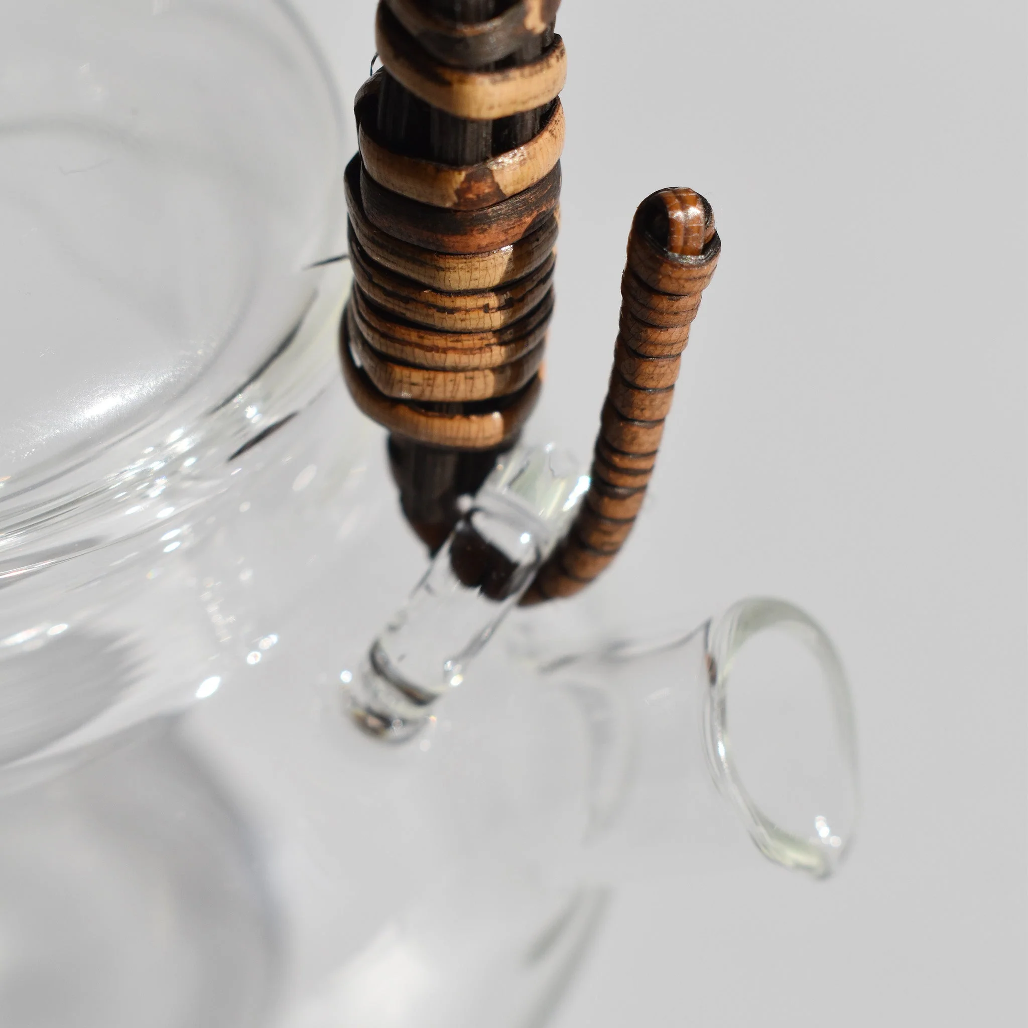 Glass Kyusu Teapot with Rattan Handle — 250ml - Image 5
