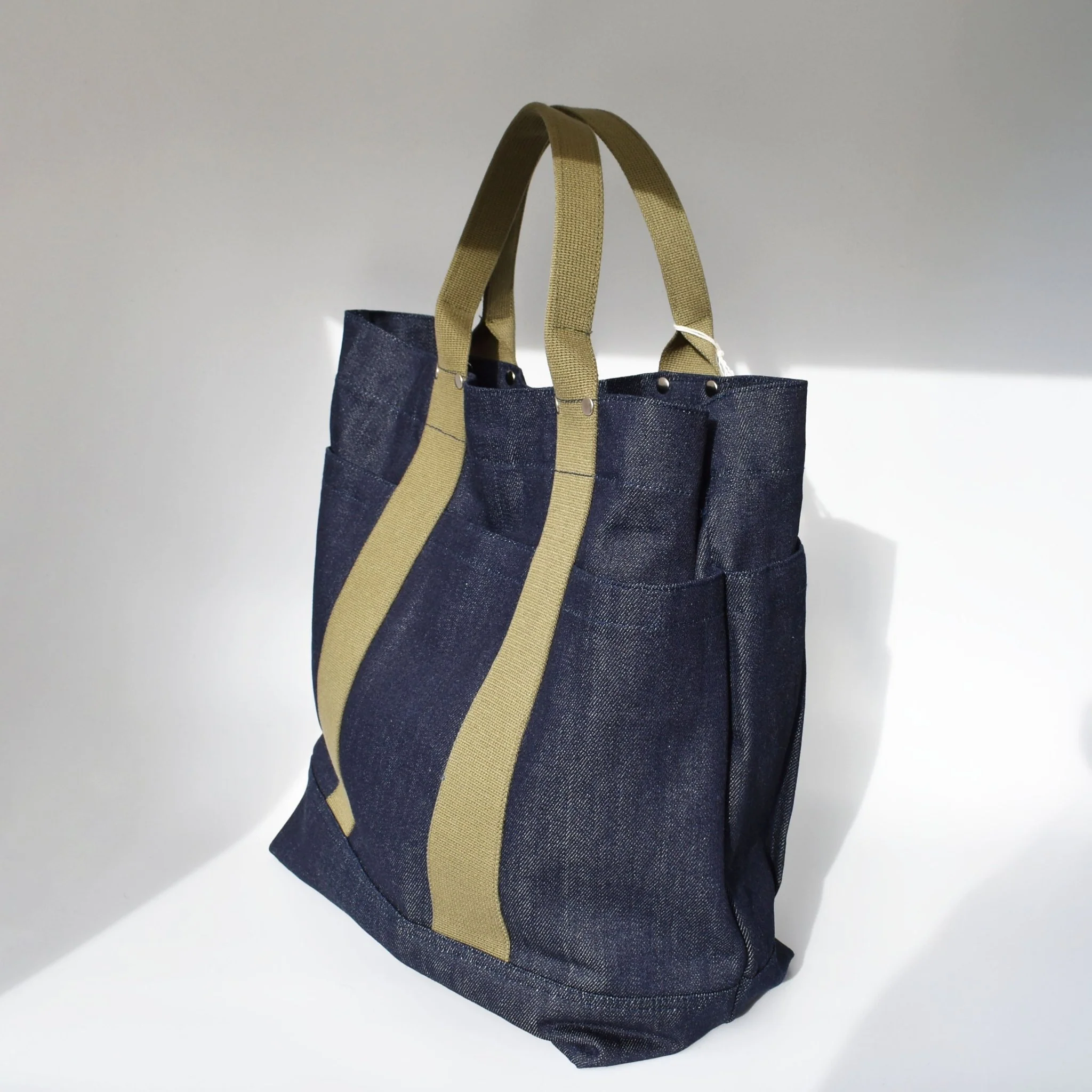 Japanese Denim Everyday Tote — Medium - Image 6