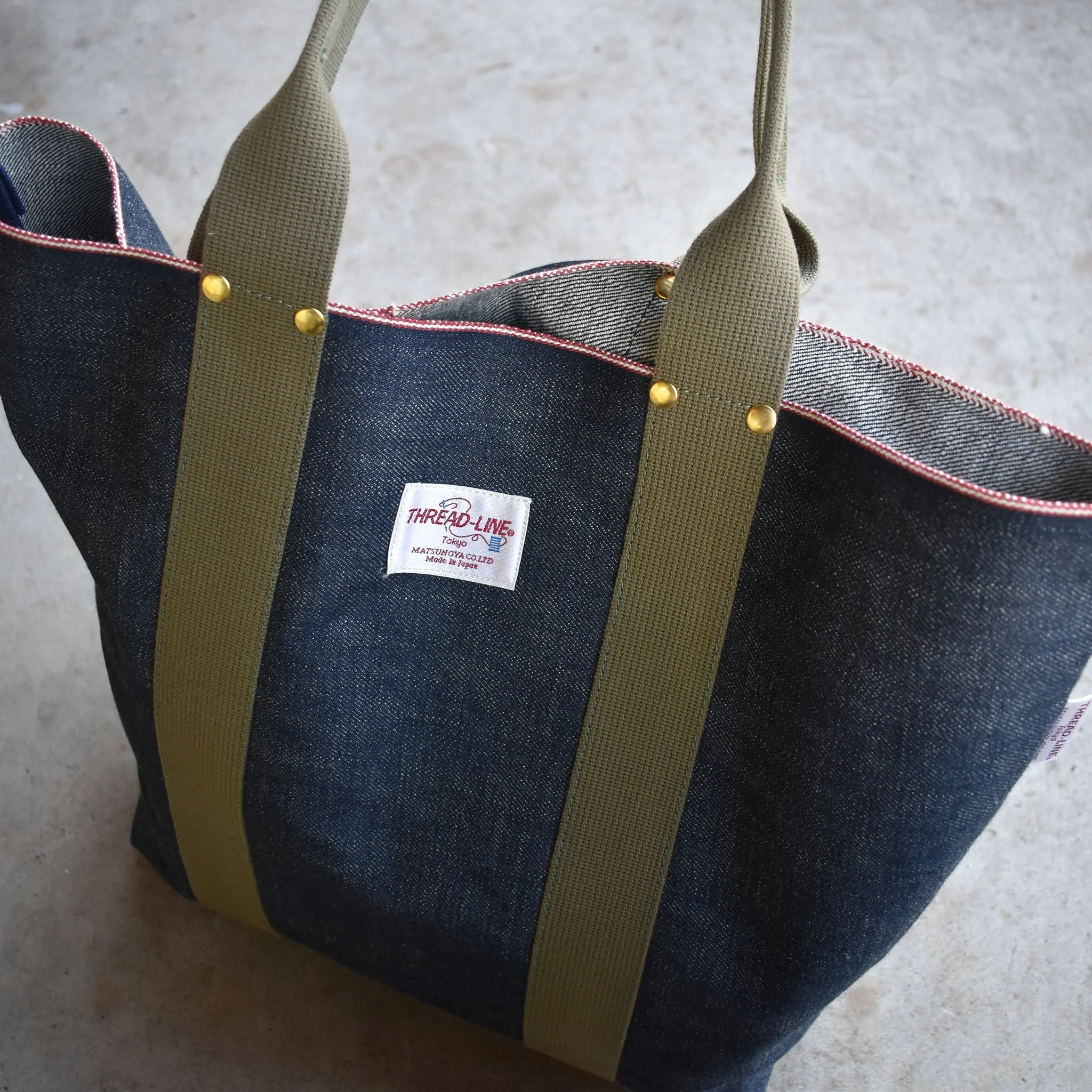 Redline Selvedge Japanese Denim Tote - Image 5