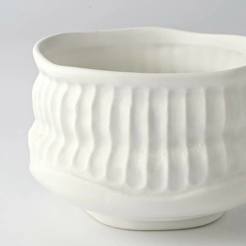 Koboku White Matcha Bowl – Mino Ware - Image 4