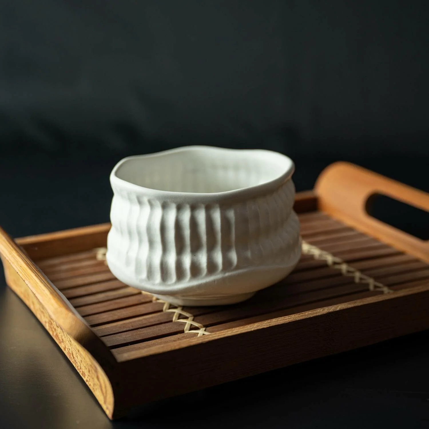 Koboku White Matcha Bowl – Mino Ware - Image 6