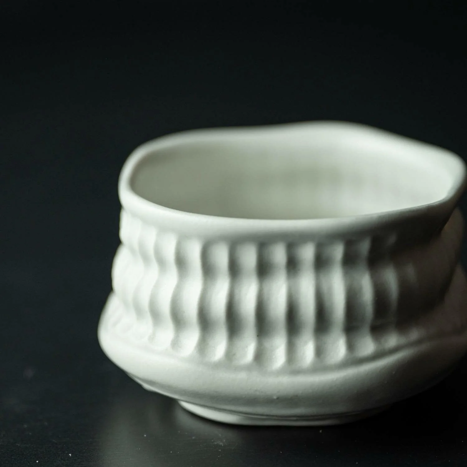 Koboku White Matcha Bowl – Mino Ware - Image 7
