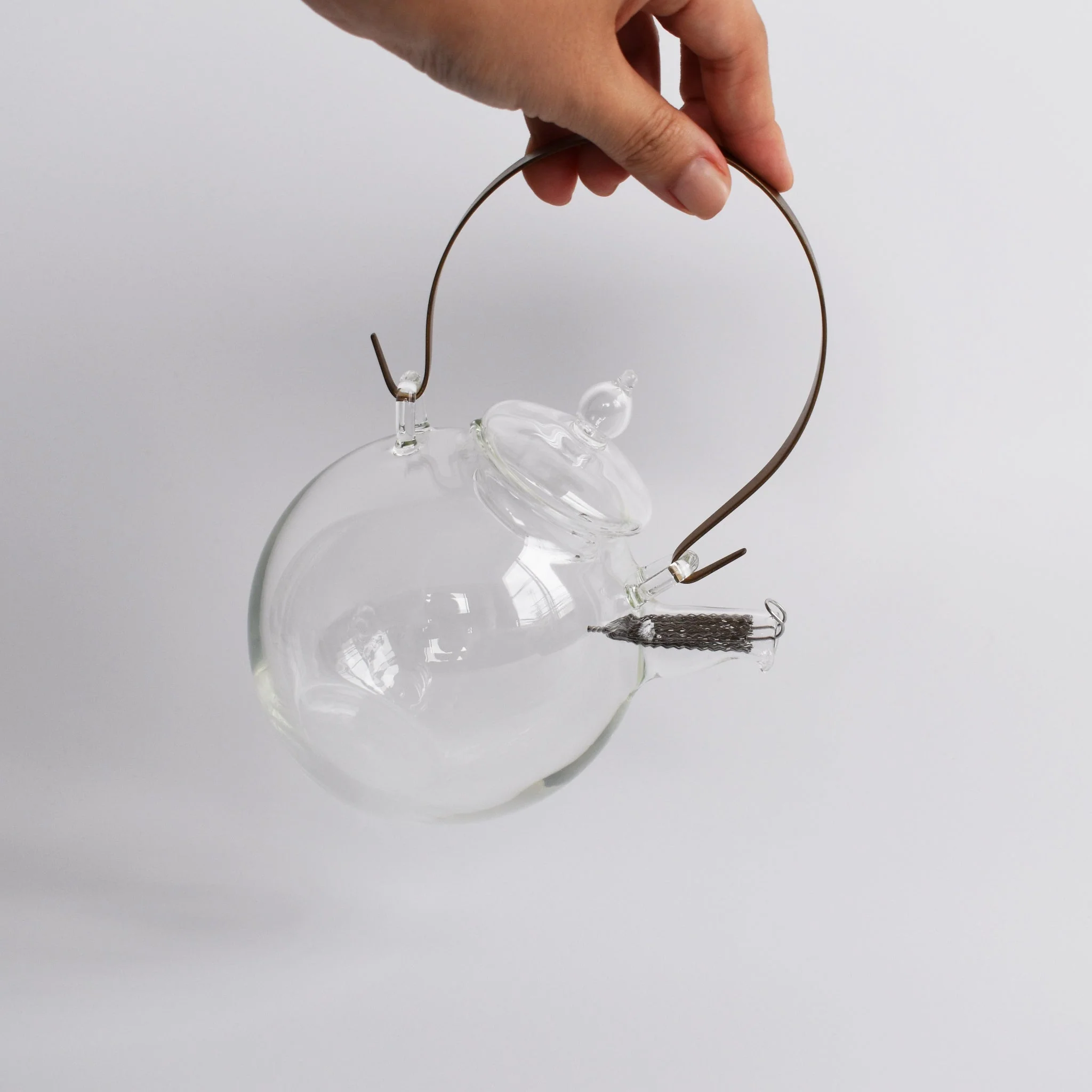 Manmaru Glass Teapot with Brass Handle — 500ml - Image 6