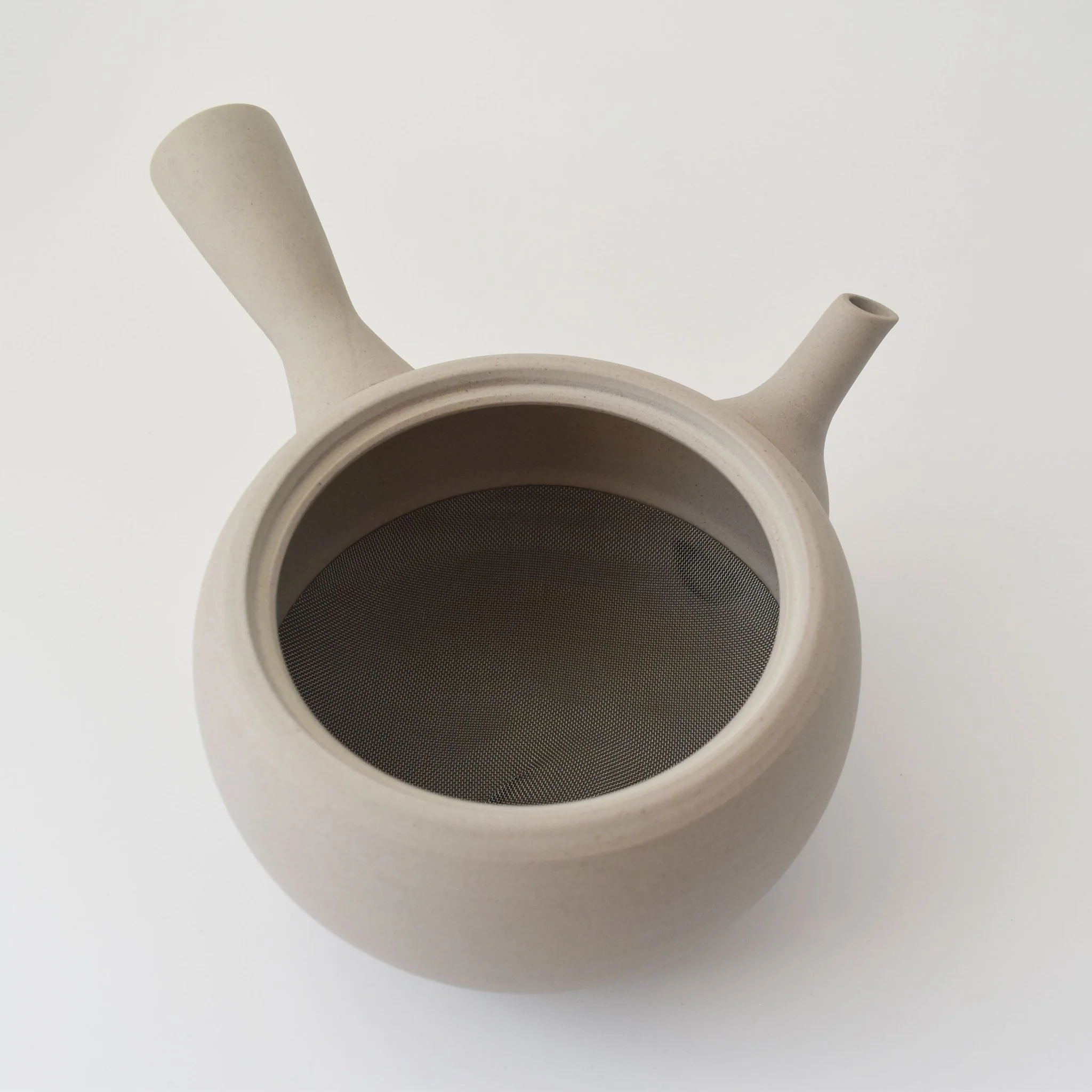 Nankei Apricot Kyusu Teapot — White Clay 320ml - Image 4
