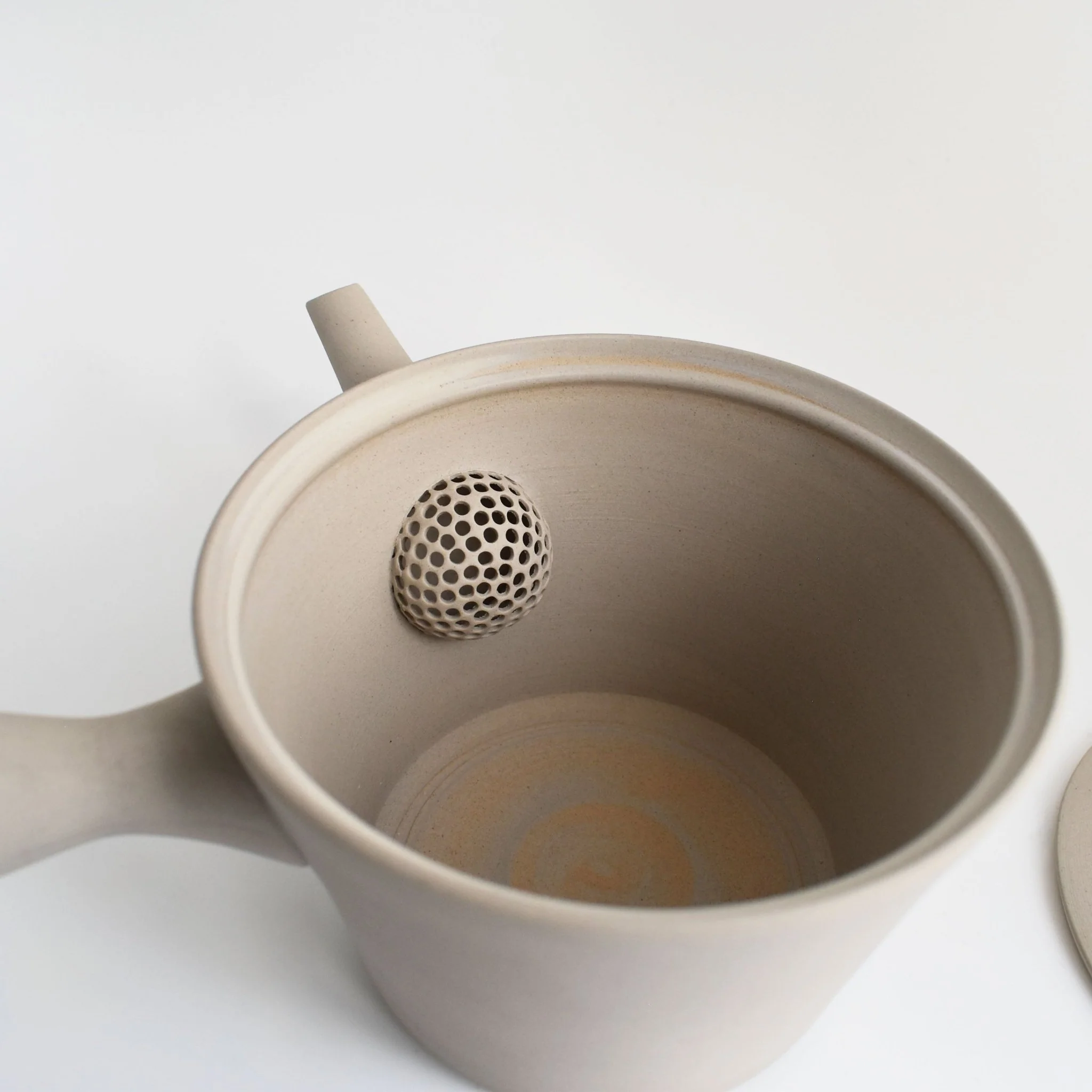 Nankei Sencha Kyusu Teapot — White Clay 600ml - Image 5