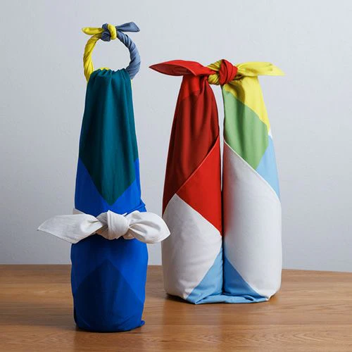 Furoshiki 100 – Blue Square (Organic Cotton) - Image 5